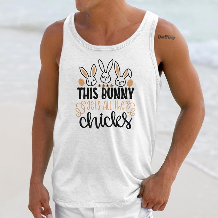 This Bunny Gets All The Chicks Funny Unisex Tank Top Gifts for Her