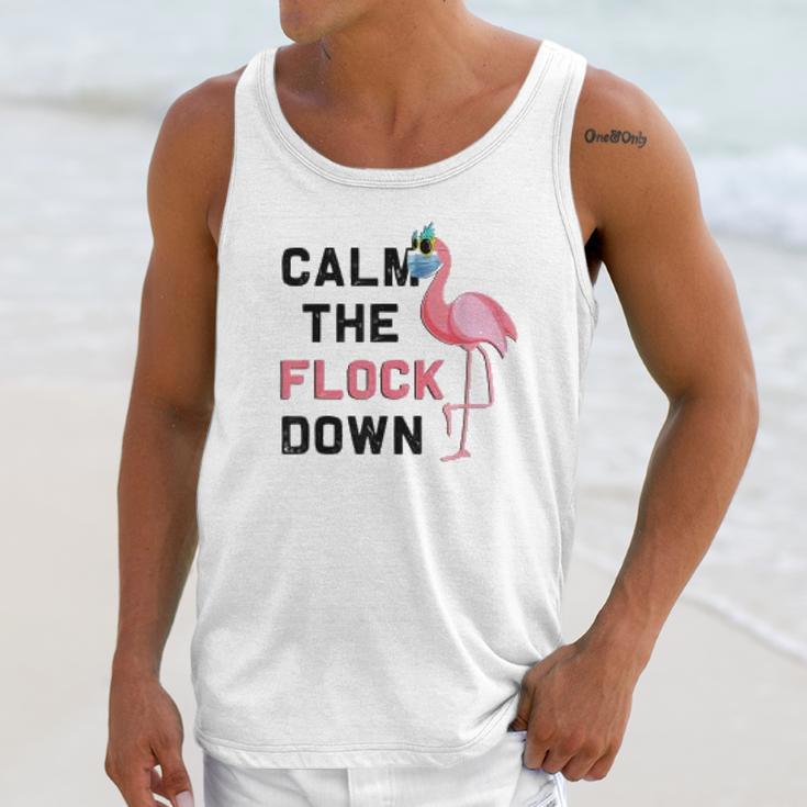 Calm The Flock Down Social Distancing Unisex Tank Top Gifts for Her