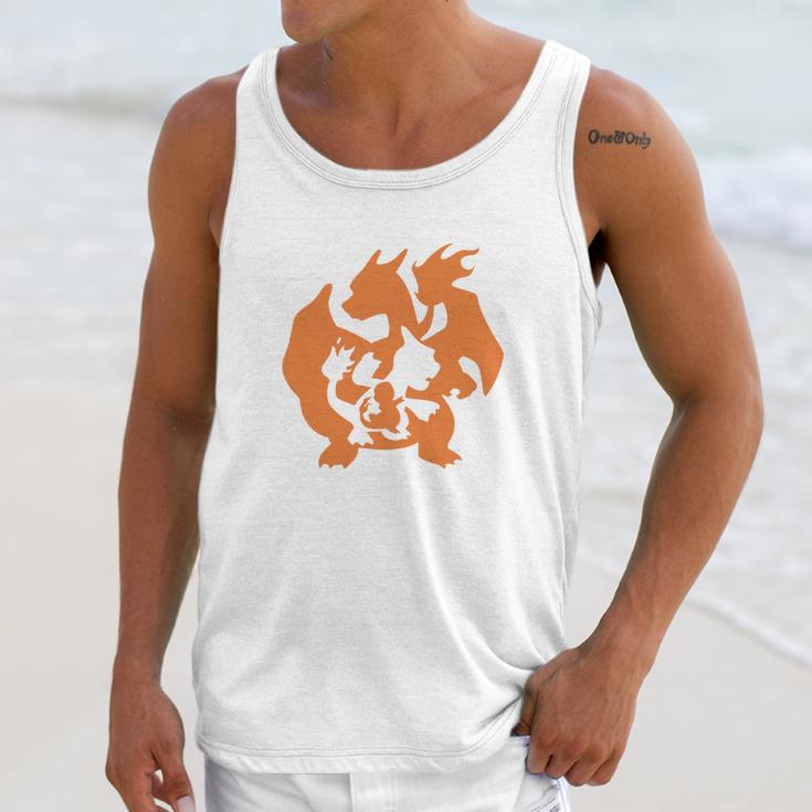 Charmander Evolution Unisex Tank Top Gifts for Her