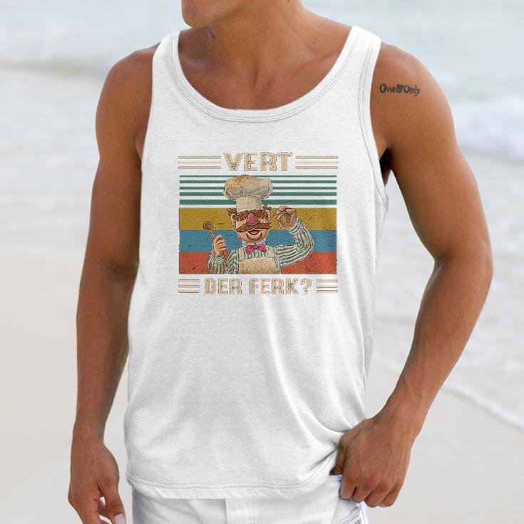 Chef Vert Der Ferk Vintage Unisex Tank Top Gifts for Her