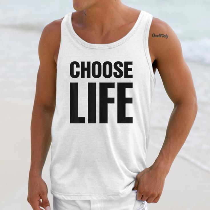 Choose Life 80S Retro Vintage Unisex Tank Top Gifts for Her