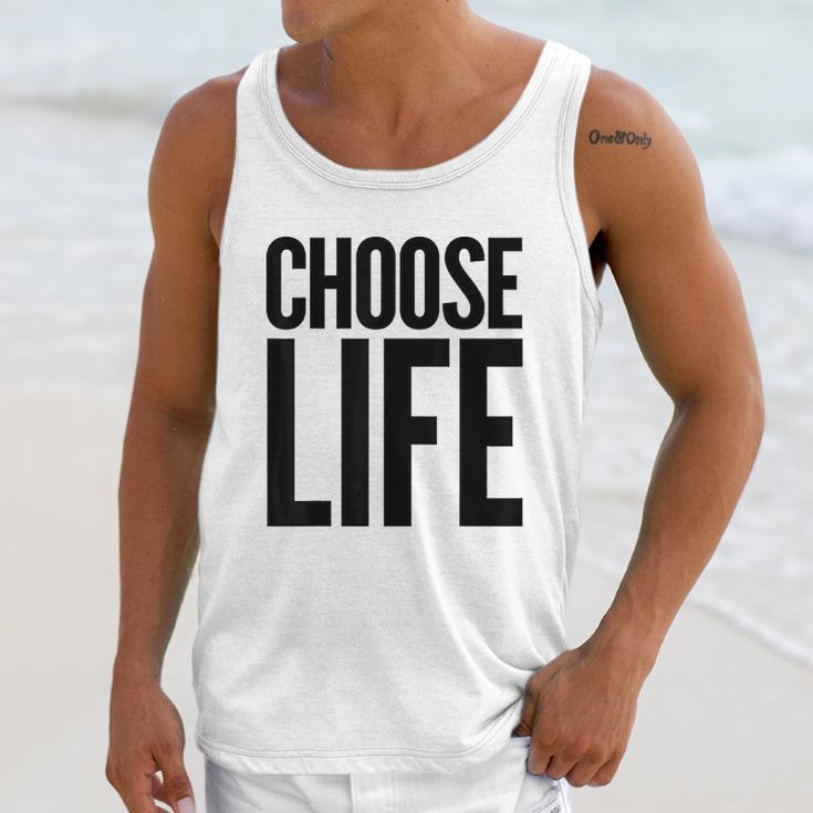 Choose Life Vintage Retro 80S Funny Unisex Tank Top Gifts for Her