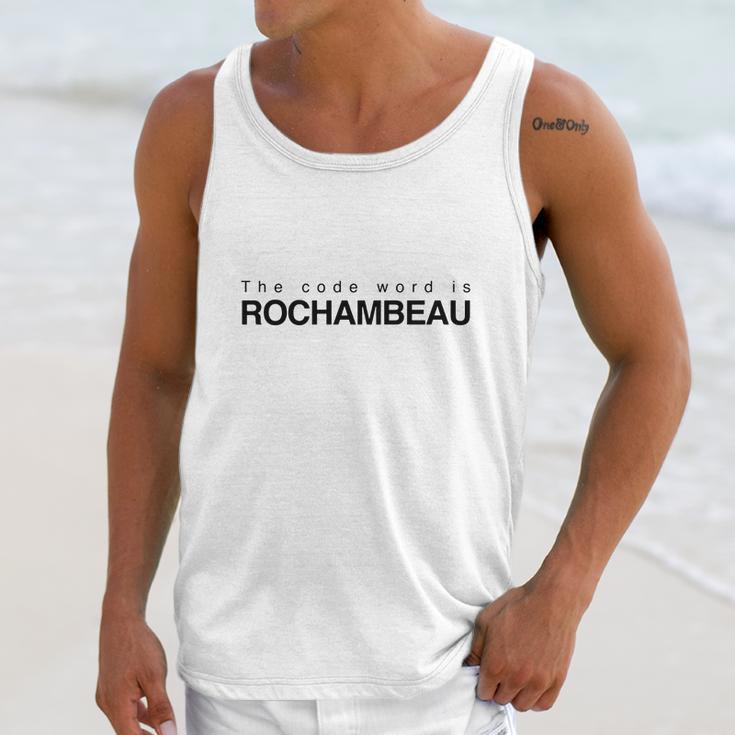 The Code Word Is Rochambeau Unisex Tank Top Gifts for Her