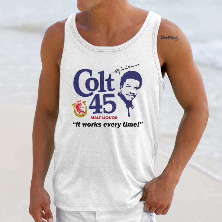 Colt 45 Works Every Time Unisex Tank Top Gifts for Her