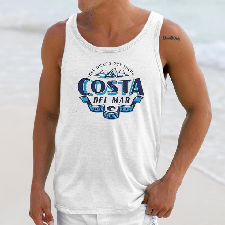 Costa Del Mar Mens Duval Short Sleeve Unisex Tank Top Gifts for Her