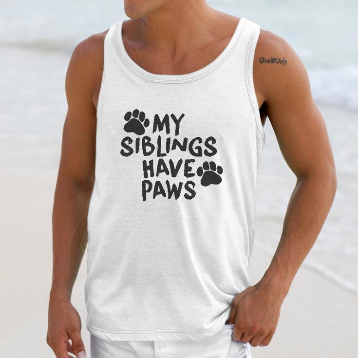 Creeper My Siblings Have Paws Funny Cool Cute Dog Cat New Baby Unisex Tank Top Gifts for Her