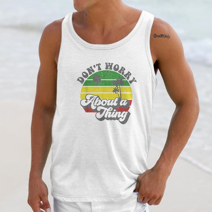 Dont Worry About A Thing Jamaica Rasta Reggae Jamaican Gift Unisex Tank Top Gifts for Her