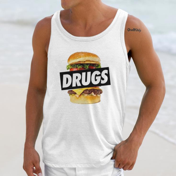 Drugs Burger Hoodie Unisex Tank Top Gifts for Her