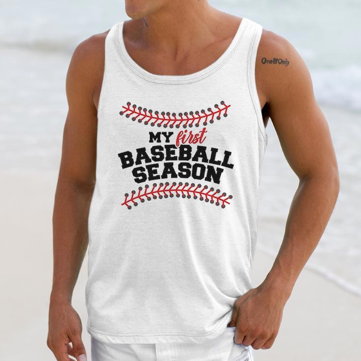 My First Baseball Season Baby One Piece Unisex Tank Top Gifts for Her