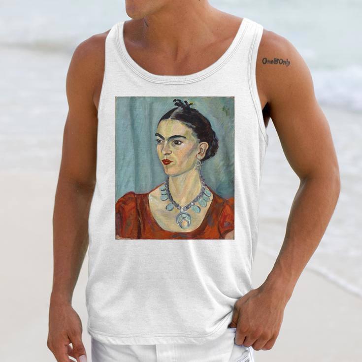 Frida Kahlo Portrait Art Unisex Tank Top Gifts for Her