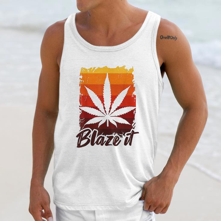 Funny Marijuana For Men Blaze It Unisex Tank Top Gifts for Her