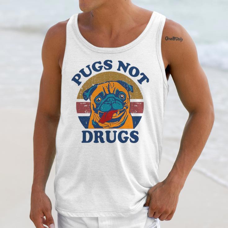 Funny Pugs Not Drugs For Pug Lovers Unisex Tank Top Gifts for Her