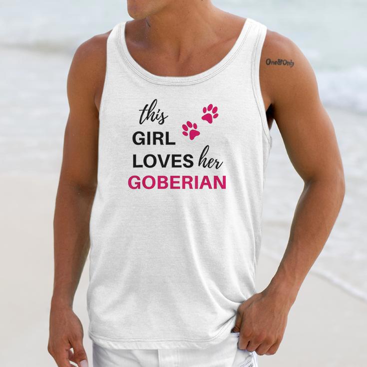 Goberian Gift This Girl Loves Her Goberian Unisex Tank Top Gifts for Her