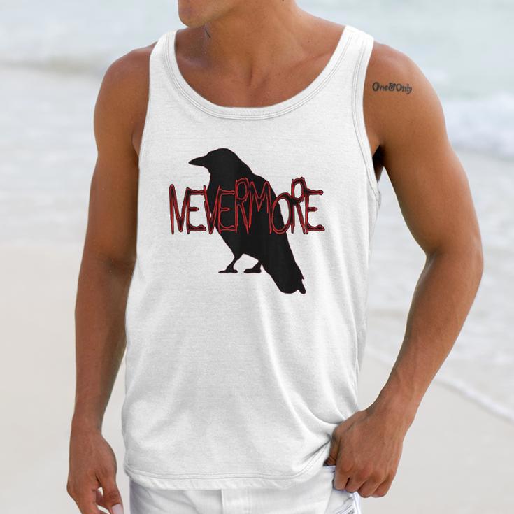 Gothic Nevermore Raven Edgar Allan Poe Gift Unisex Tank Top Gifts for Her