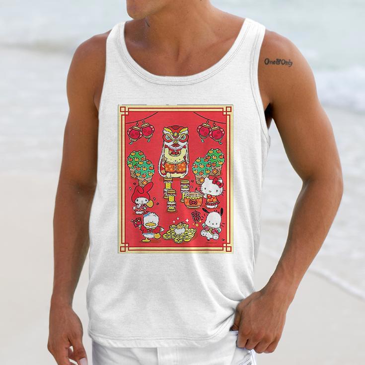 Hello Kitty And Friends Happy Lunar New Year Unisex Tank Top Gifts for Her