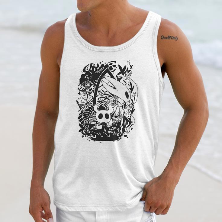 Hollow Knight Graphic White Unisex Tank Top Gifts for Her