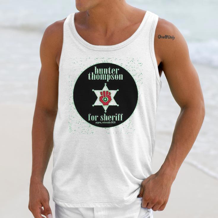 Hunter S Thompson For Sheriff Books Funny Costume Unisex Tank Top Gifts for Her