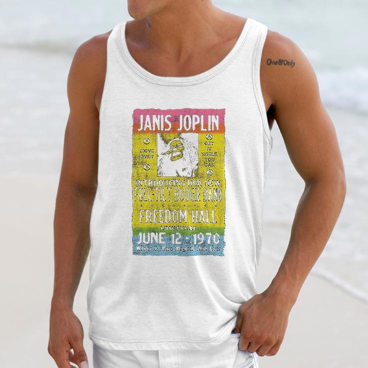 Janis Joplin Freedom Hall Poster Fitted Jersey Unisex Tank Top Gifts for Her