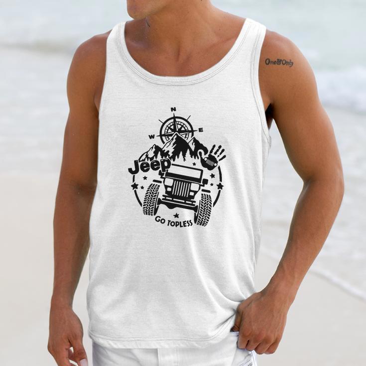 Jeep Square Headlight Go Topless Unisex Tank Top Gifts for Her