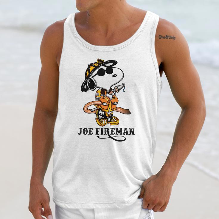 Joe Fireman Snoopy Unisex Tank Top Gifts for Her