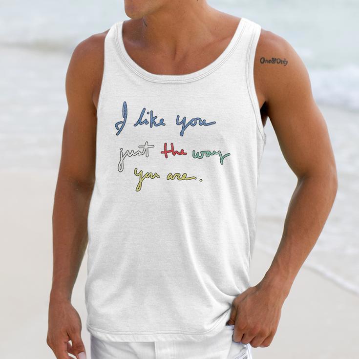 I Like You Just The Way You Are Mr Rogers Unisex Tank Top Gifts for Her