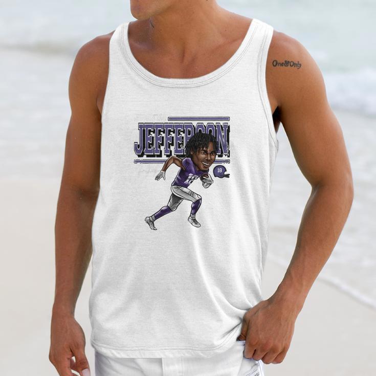 Justin Jefferson Cartoon Unisex Tank Top Gifts for Her