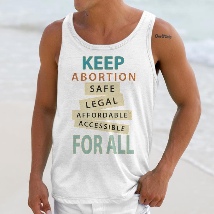 Keep Abortion Safe Legal Affordable Protect Roe Unisex Tank Top Gifts for Her