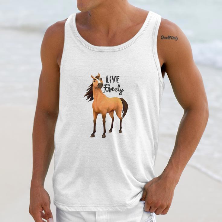 Kids Dreamworks Spirit Riding Free Live Freely Unisex Tank Top Gifts for Her