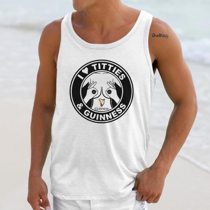 I Love Titties And Guinness Unisex Tank Top Gifts for Her