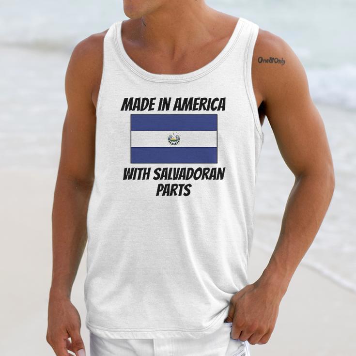 Made In America With Salvadoran Parts Unisex Tank Top Gifts for Her