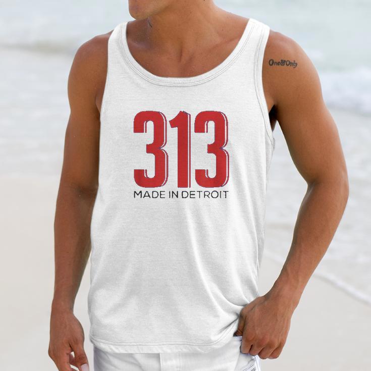 Made In Detroit 313 Area Code Pride Unisex Tank Top Gifts for Her