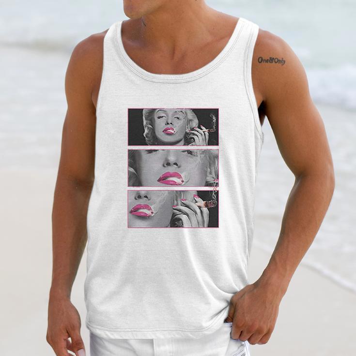 Marilyn With Blunt Unisex Tank Top Gifts for Her