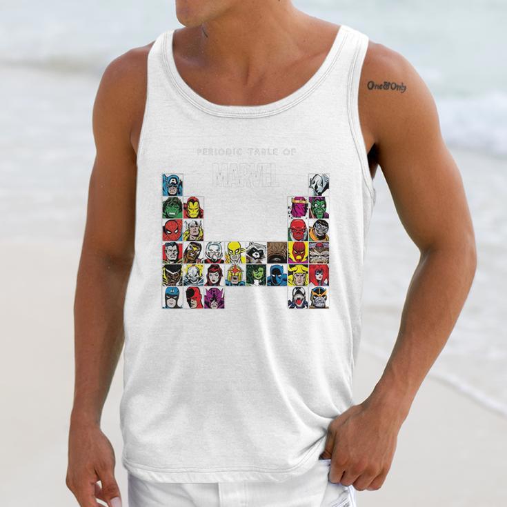 Marvel Periodic Table Of Heroes & Villains Retro T-Shirt Unisex Tank Top Gifts for Her