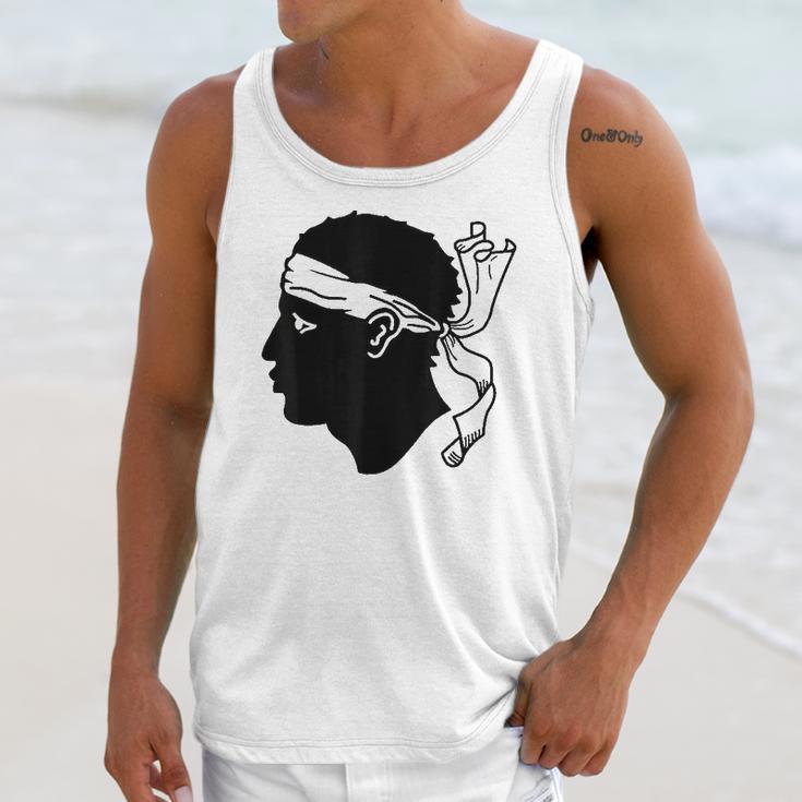 Maure Moors Head Sardinia Corsica Graphic Unisex Tank Top Gifts for Her