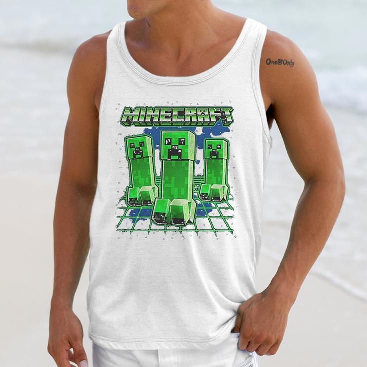 Minecraft Glowing Creepers Unisex Tank Top Gifts for Her