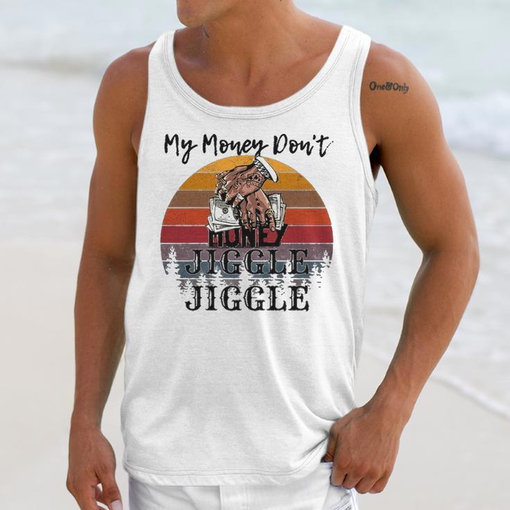 My Money Don’T Jiggle It Folds Tiktok Trending My Money Don’T Jiggle Jiggle Holiday Sweat Unisex Tank Top Gifts for Her