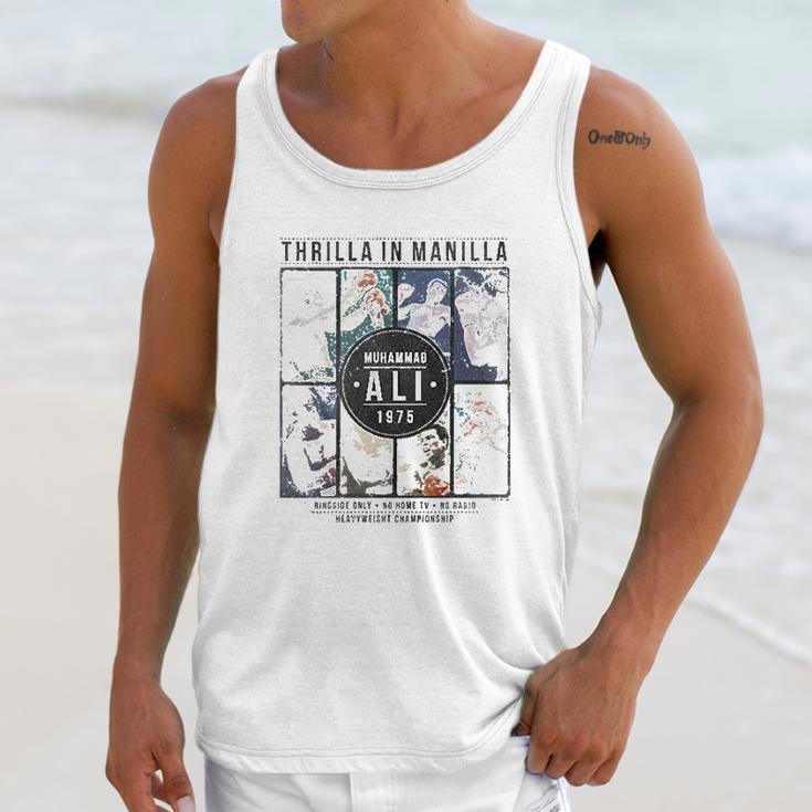 Muhammad Ali Collage Gray Heather Unisex Tank Top Gifts for Her