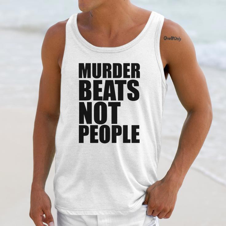 Murder Beats Not People Tshirts Sports Bra By American Apparel Unisex Tank Top Gifts for Her