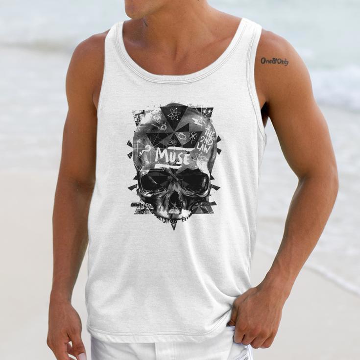 Muse Washed Out Skull The 2Nd Law Tshirt Unisex Tank Top Gifts for Her