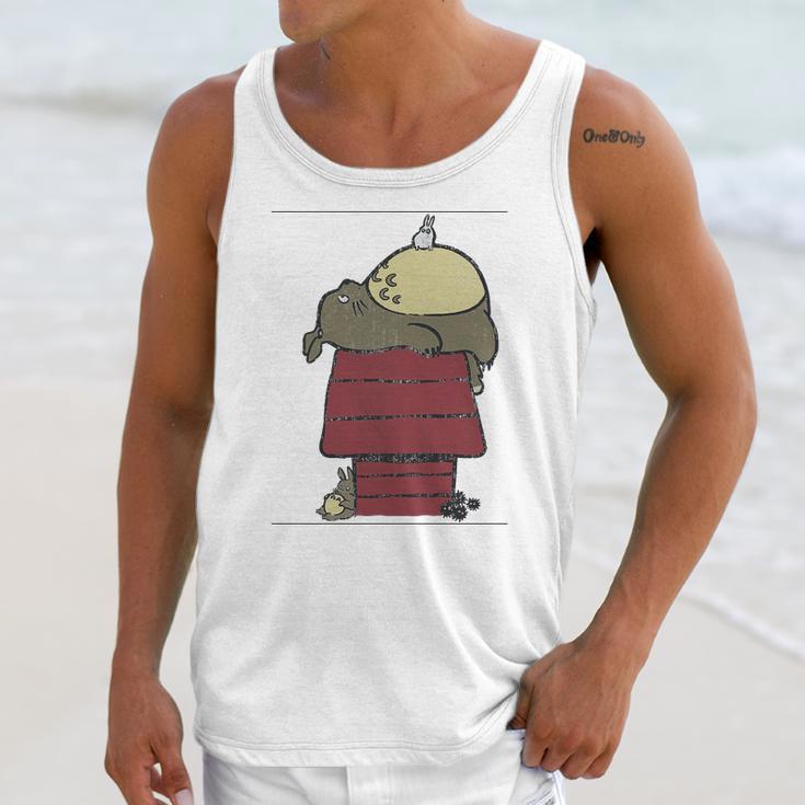 My Neighbor Peanut Totoro Snoopy Peanuts Neighbor Ghibli Japan Unisex Tank Top Gifts for Her