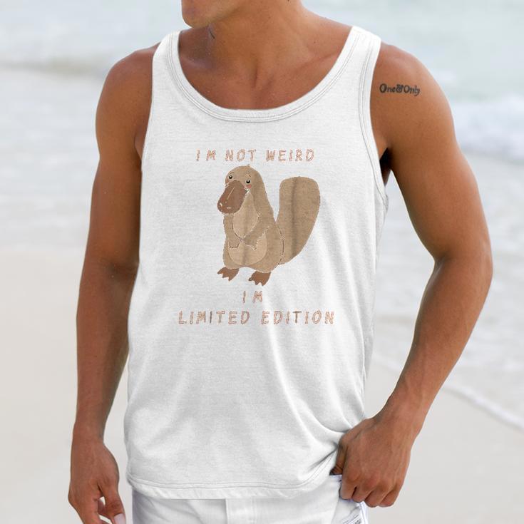 Im Not Weird Funny Platypus Unisex Tank Top Gifts for Her