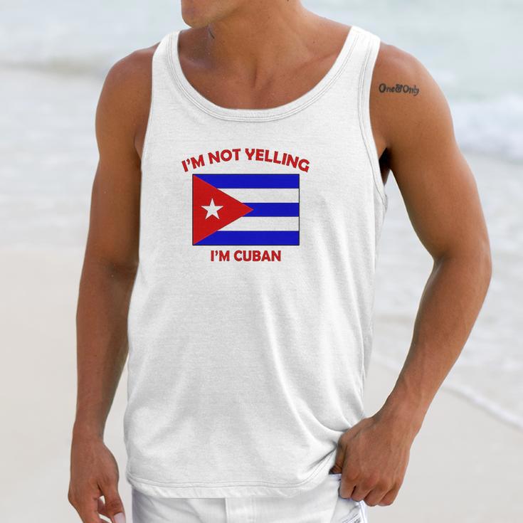 Im Not Yelling I Am Cuban Cuba Cubans Adjustable Trucker Hat Cap Unisex Tank Top Gifts for Her