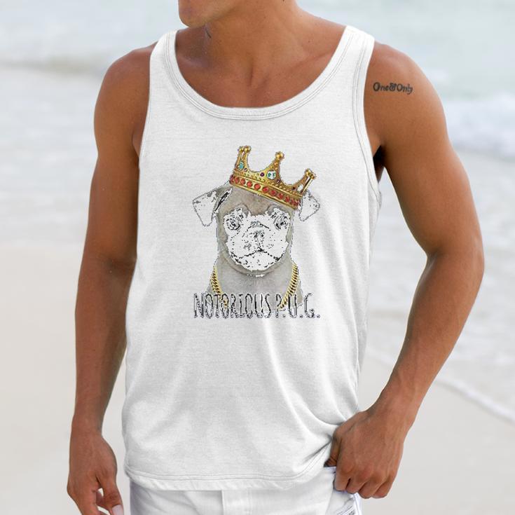 Notorious Pug Biggie Pug Life Unisex Tank Top Gifts for Her