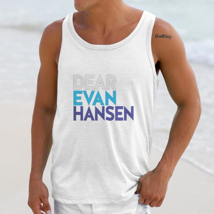 Official Evan Hansen Dark Colors Unisex Tank Top Gifts for Her