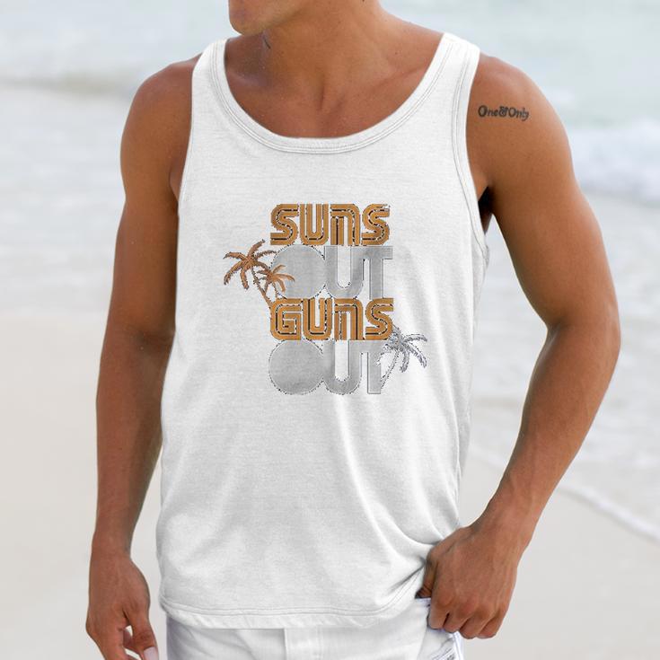 Palm Trees Suns Out Unisex Tank Top Gifts for Her