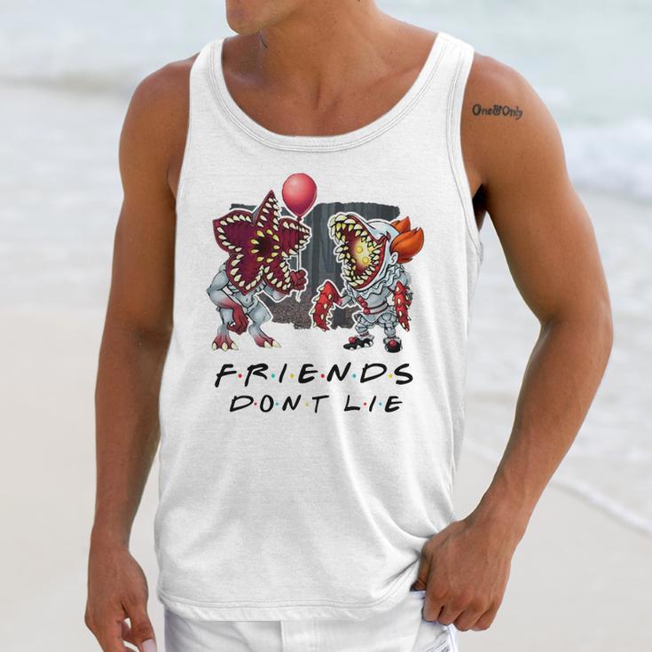 Pennywise Demogorgon Friends Don’T Lie Unisex Tank Top Gifts for Her