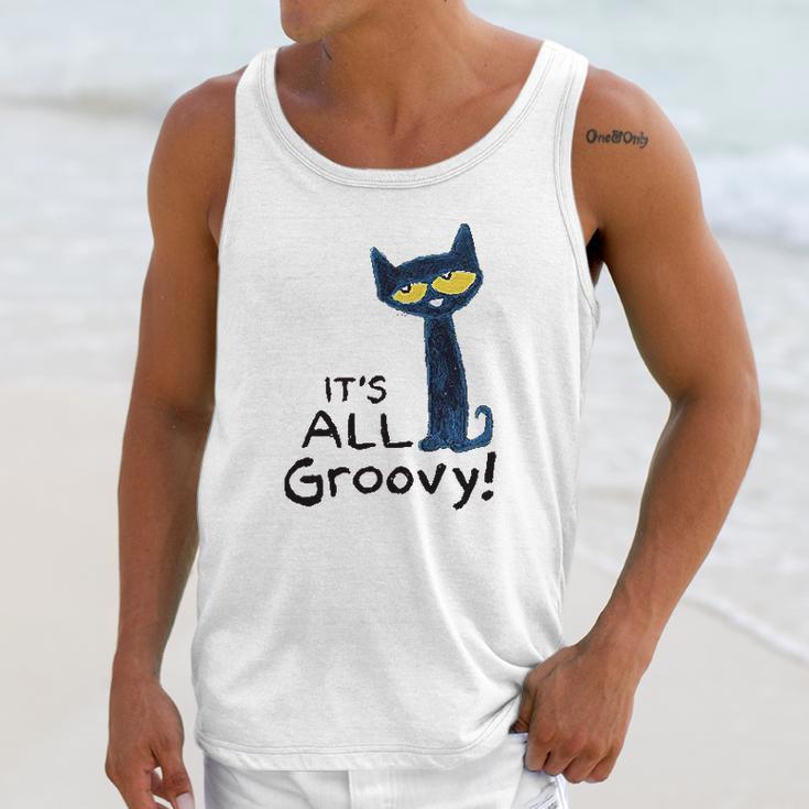 Pete The Cat Its All Groovy Unisex Tank Top Gifts for Her