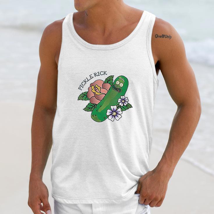 Pickle Rick Cartoon Unisex Tank Top Gifts for Her