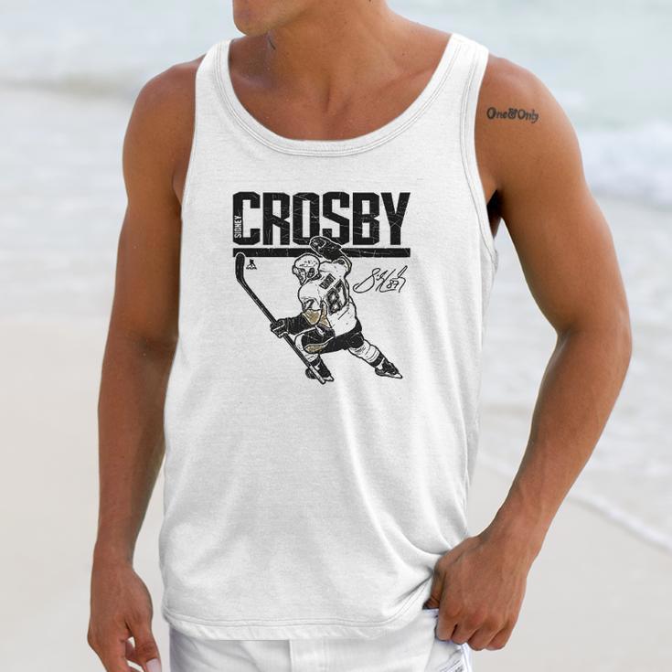 Pittsburgh Hockey Mens Apparel Sidney Crosby Hyper Unisex Tank Top Gifts for Her