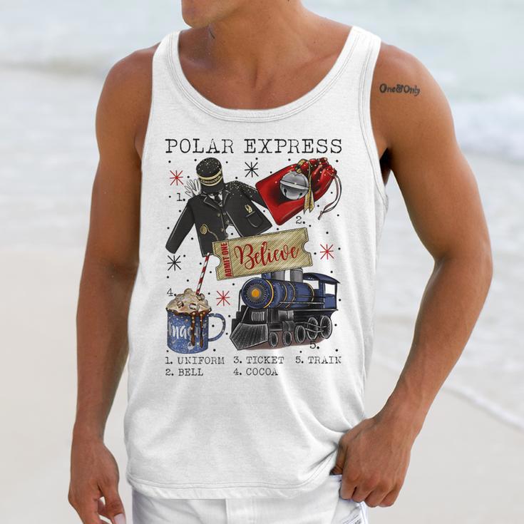 Polar Express Believe Unisex Tank Top Gifts for Her